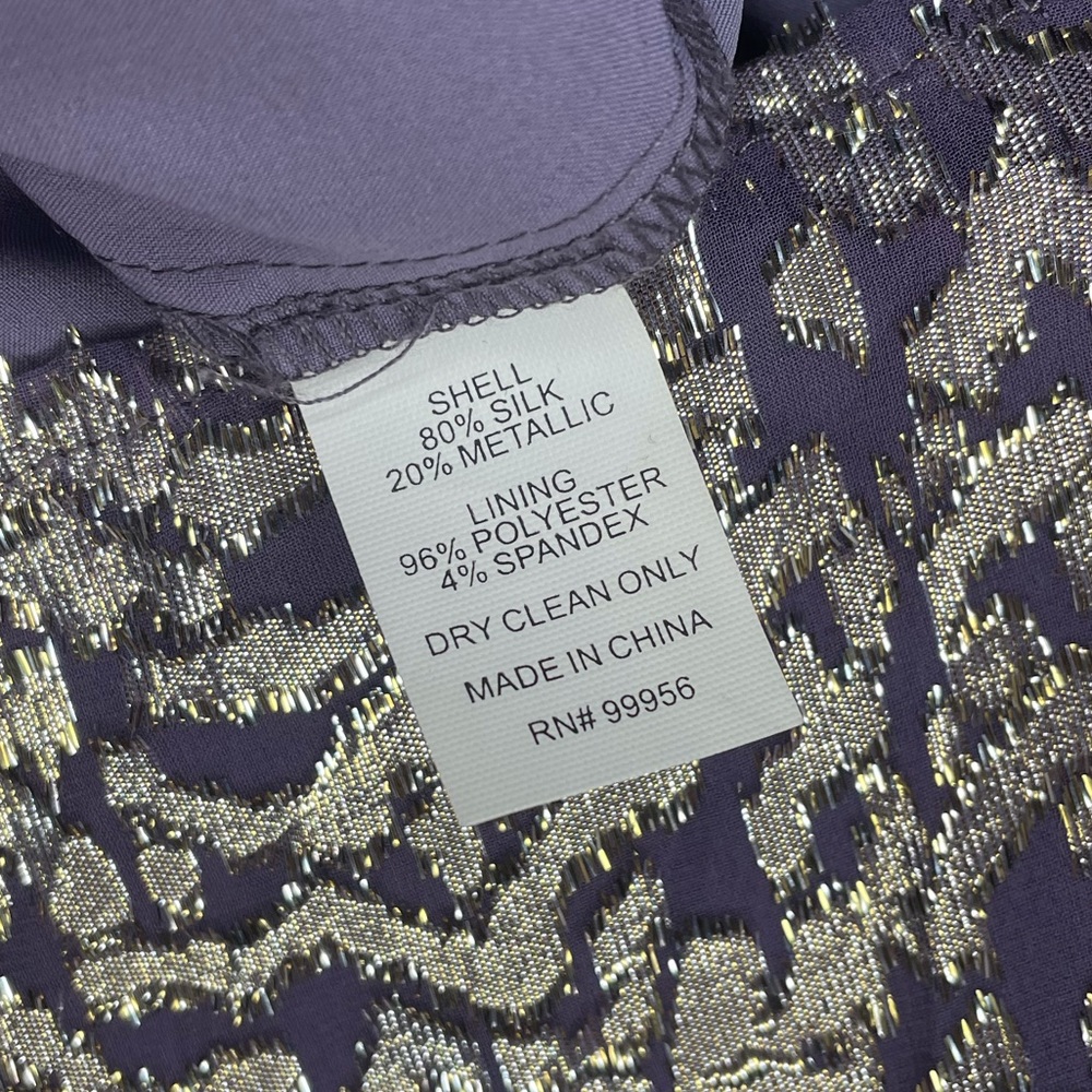 Shoshanna Metallic Leopard Print Long Sleeve Mini Cocktail Dress - Picture 4 of 4